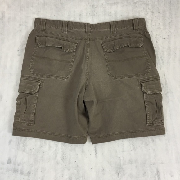 RedHead Cargo Shorts Mens 40 Brown Box Pockets - Picture 2 of 10